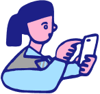 質問する中学生のイラスト