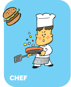 Chef のイラストカード