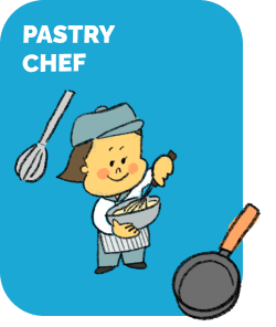 Pastry Chef のイラストカード