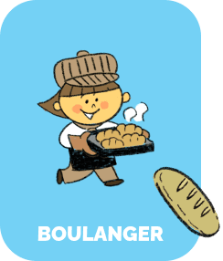 Boulanger のイラストカード